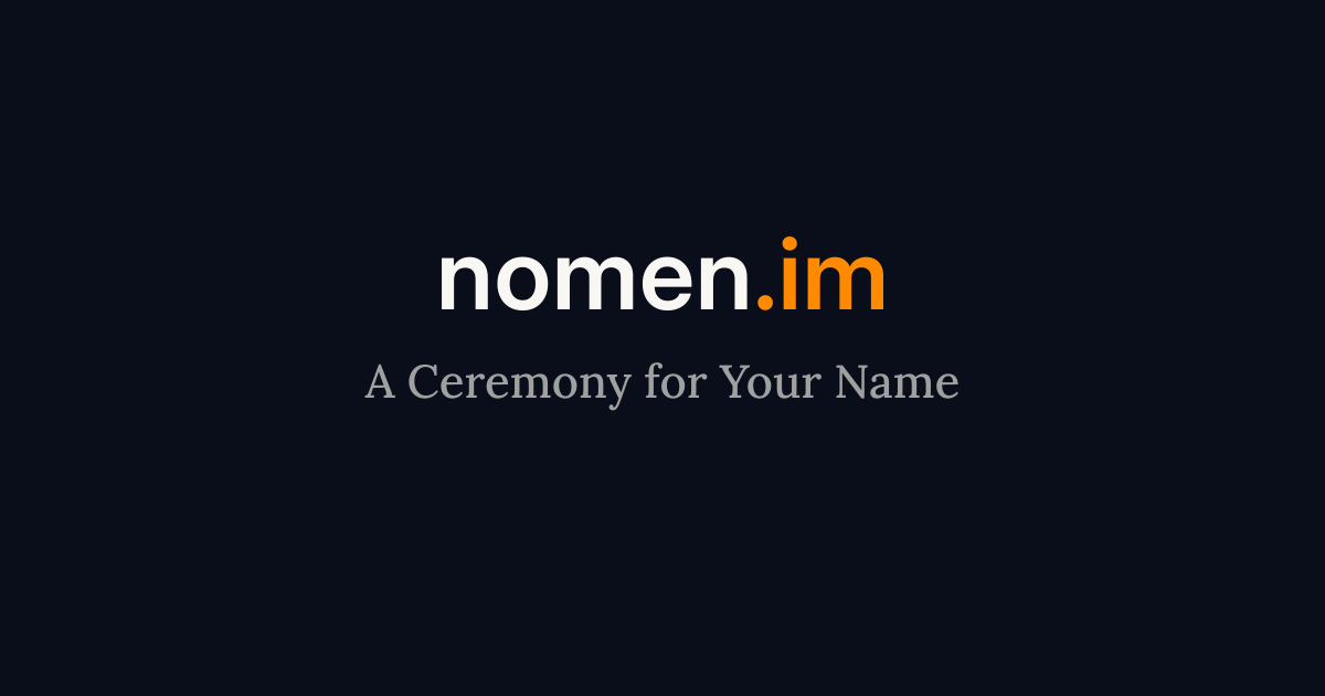 nomen.im monument